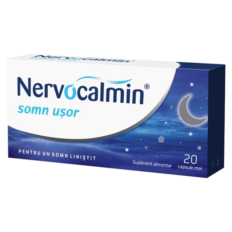 Nervocalmin Somn usor, 20 capsule, Biofarm Nervocalmin Somn usor, 20 capsule, Biofarm