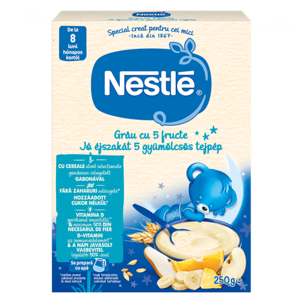 Nestle - Cereale somn usor cu grau si 5 fructe 250g Nestle - Cereale somn usor cu grau si 5 fructe 250g