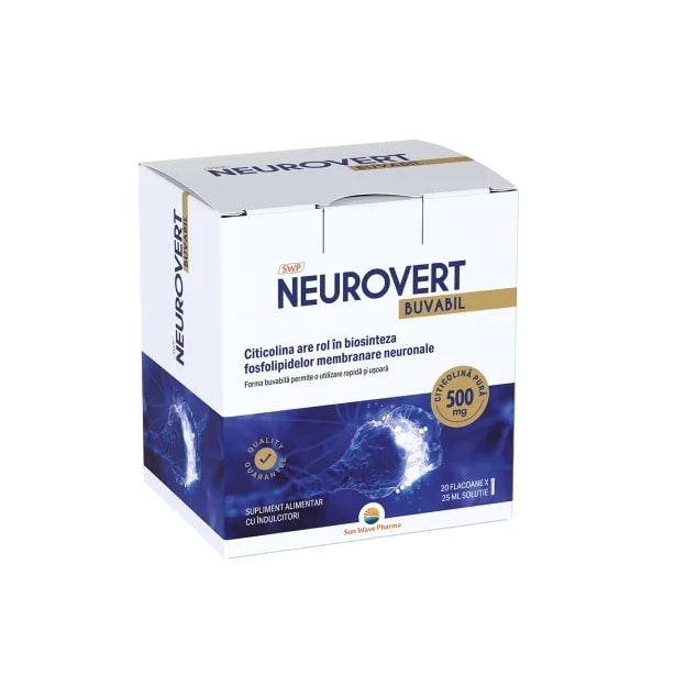 Neurovert buvabil, 20 flacoane, Sun Wave Pharma Neurovert buvabil, 20 flacoane, Sun Wave Pharma