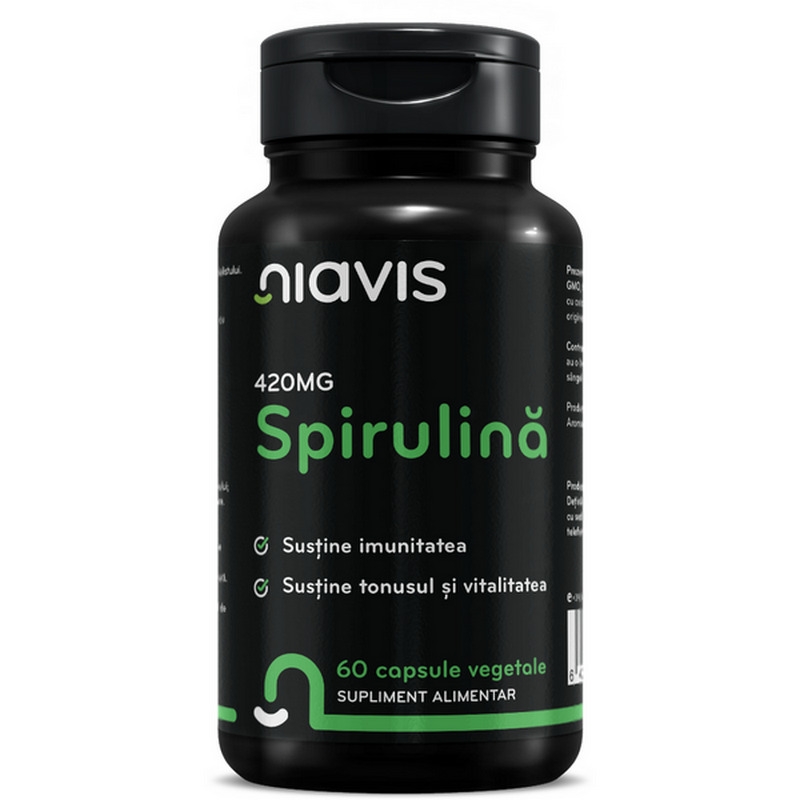 Spirulina, 60 capsule, Niavis Spirulina, 60 capsule, Niavis