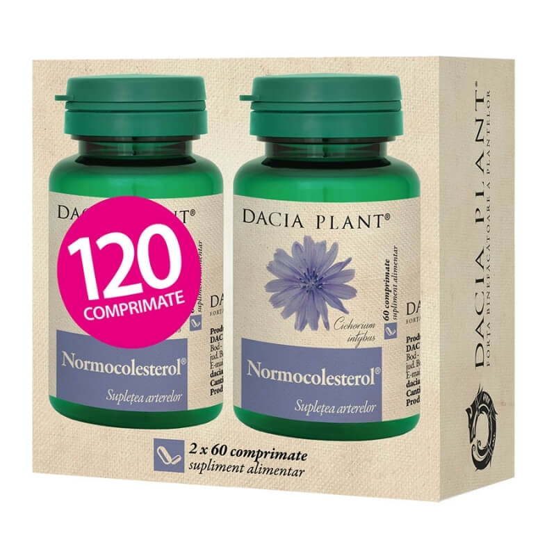 Normocolesterol, 120 capsule, Dacia Plant Normocolesterol, 120 capsule, Dacia Plant