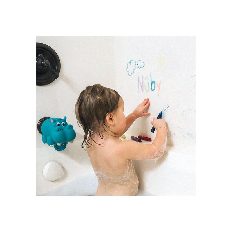 Nuby - Set 5 creioane colorate pentru baie, 36+ Nuby - Set 5 creioane colorate pentru baie, 36+