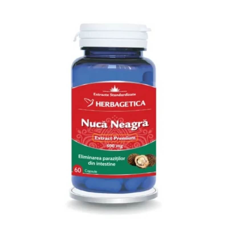 Nuca neagra, 60 capsule, Herbagetica Nuca neagra, 60 capsule, Herbagetica