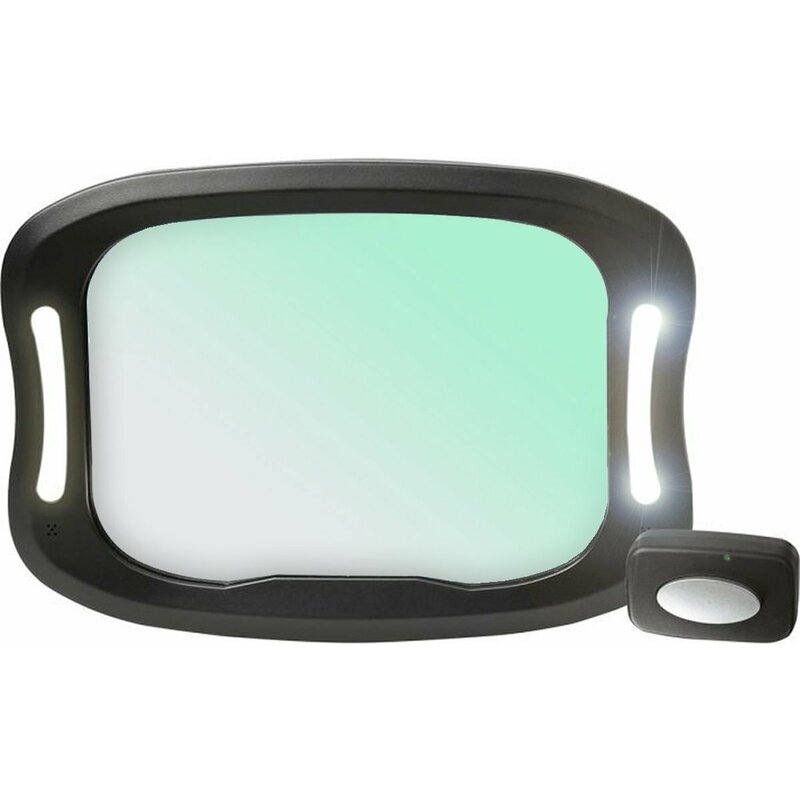 Oglinda auto, FreeON, Pentru masina, Cu iluminare LED, Include telecomanda pentru pornire si oprire usoara, 28x21 cm, Black Oglinda auto, FreeON, Pentru masina, Cu iluminare LED, Include telecomanda pentru pornire si oprire usoara, 28x21 cm, Black