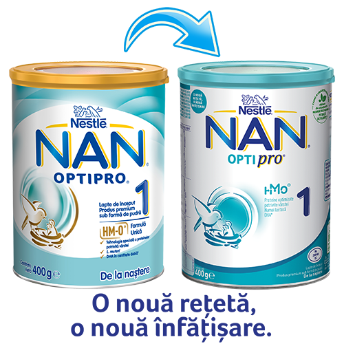 Nestle - Nan 1 Optipro HMO lapte praf pentru copii de la nastere 400g Nestle - Nan 1 Optipro HMO lapte praf pentru copii de la nastere 400g