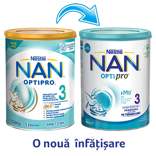 Nestle - Nan 3 Optipro HMO lapte praf pentru copii de la 12 luni 800g Nestle - Nan 3 Optipro HMO lapte praf pentru copii de la 12 luni 800g
