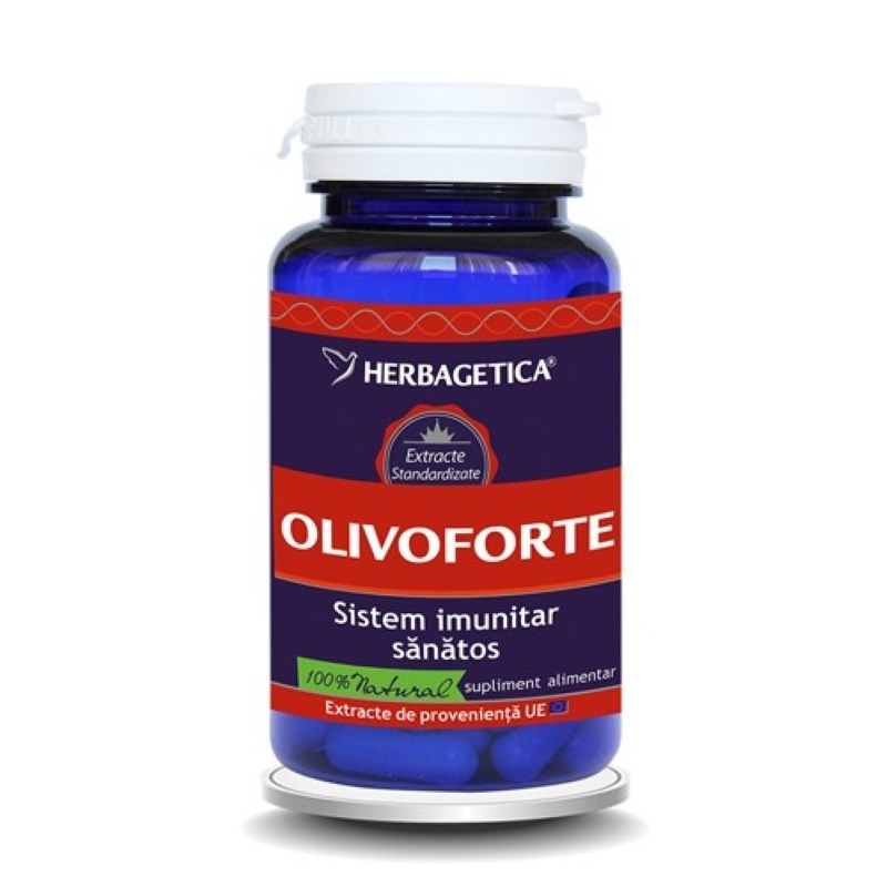 Olivoforte, 30 capsule, Herbagetica Olivoforte, 30 capsule, Herbagetica