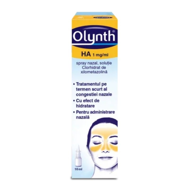 Olynth HA spray nazal, solutie, 1 mg/ml, 10 ml, Johnson & Johnson Olynth HA spray nazal, solutie, 1 mg/ml, 10 ml, Johnson & Johnson