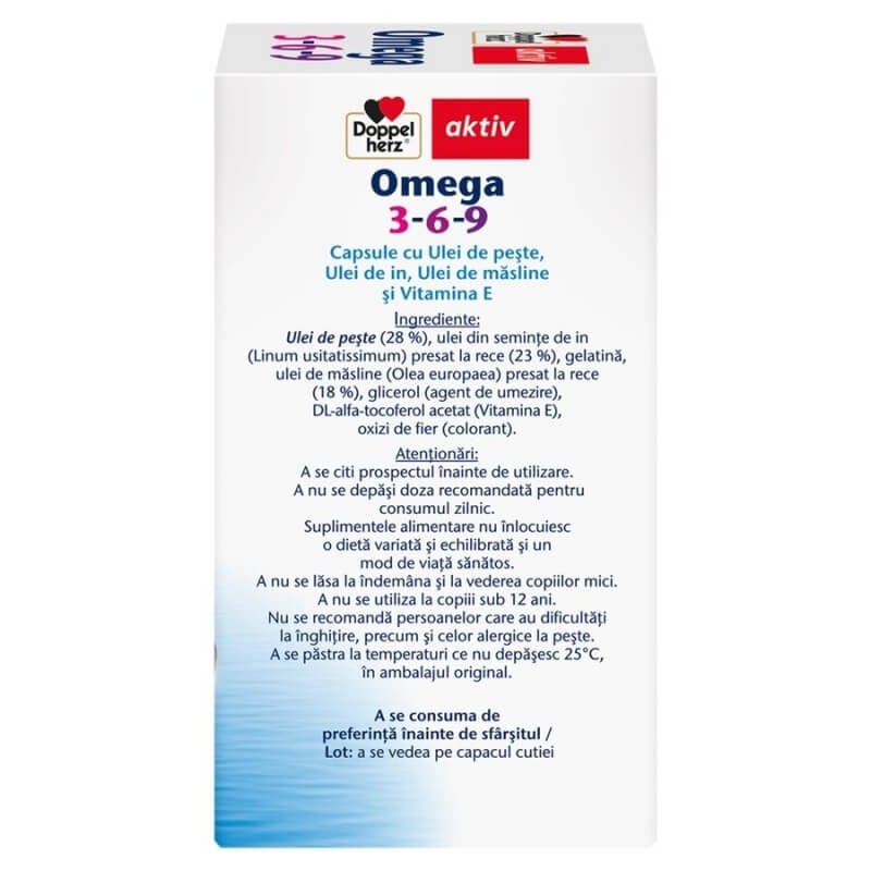 Aktiv Omega 3-6-9, 60 capsule, Doppelherz Aktiv Omega 3-6-9, 60 capsule, Doppelherz