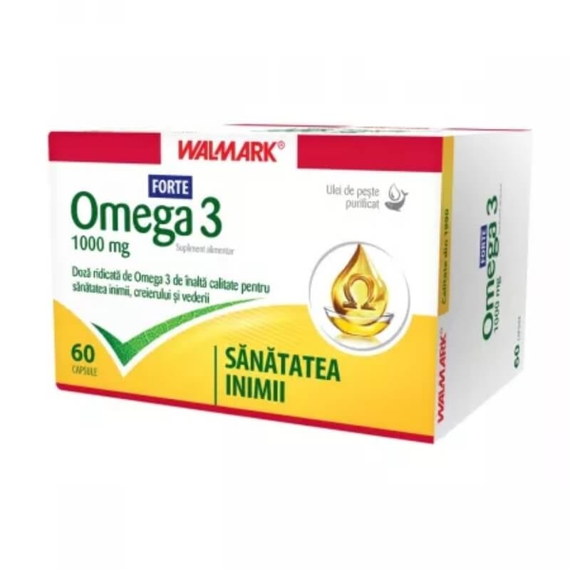 Omega 3 Forte, 1000 mg, 60 capsule, Walmark Omega 3 Forte, 1000 mg, 60 capsule, Walmark