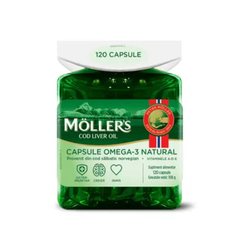 Omega 3 Natural, 120 capsule, Moller's Omega 3 Natural, 120 capsule, Moller's