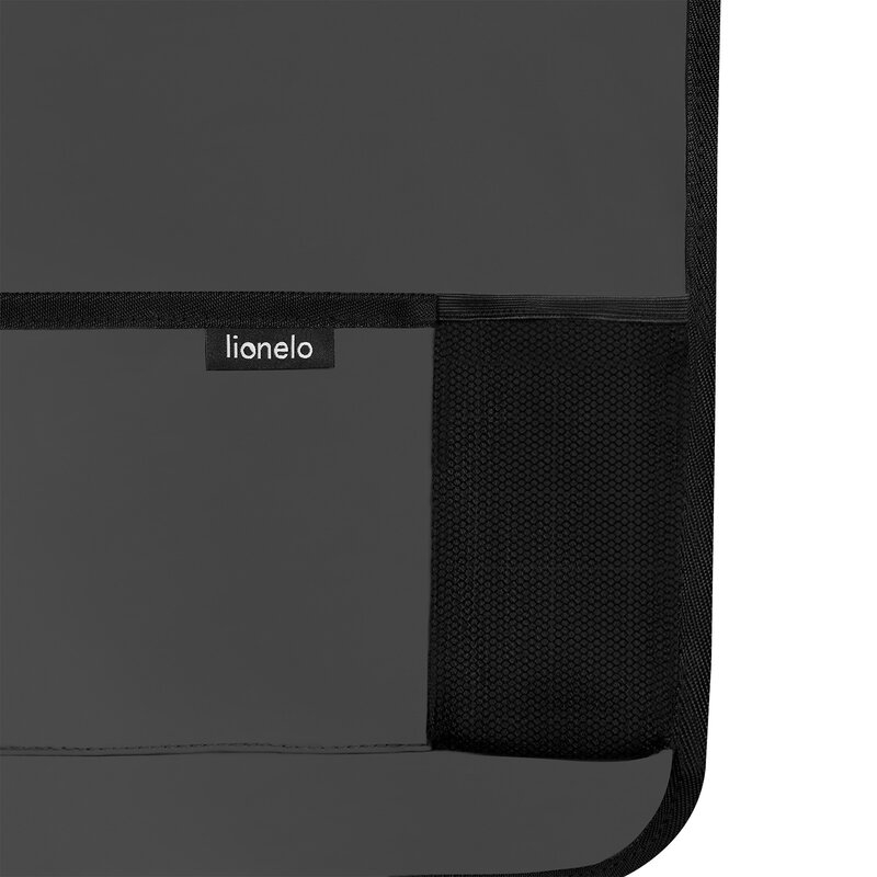 Organizator auto, Lionelo, Cu 5 buzunare de diferite dimensiuni, Cu buzunar pentru tableta, Montare cu clema, Piele ecologica, Impermeabila, Gri Organizator auto, Lionelo, Cu 5 buzunare de diferite dimensiuni, Cu buzunar pentru tableta, Montare cu clema, Piele ecologica, Impermeabila, Gri