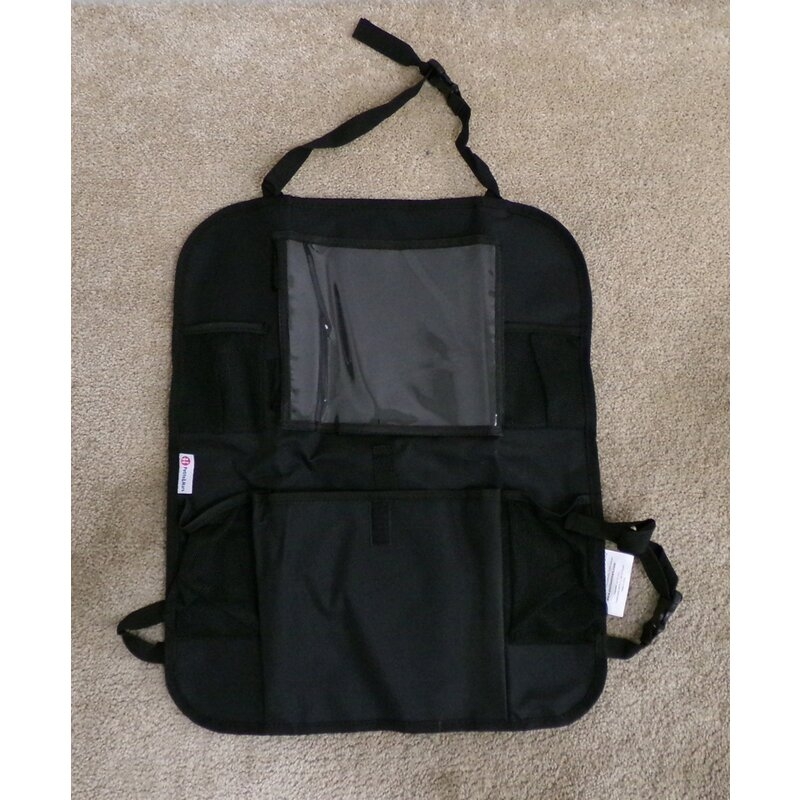 Organizator auto, Petite&Mars, Cu suport pentru tableta, Cu multiple buzunare, Black Organizator auto, Petite&Mars, Cu suport pentru tableta, Cu multiple buzunare, Black