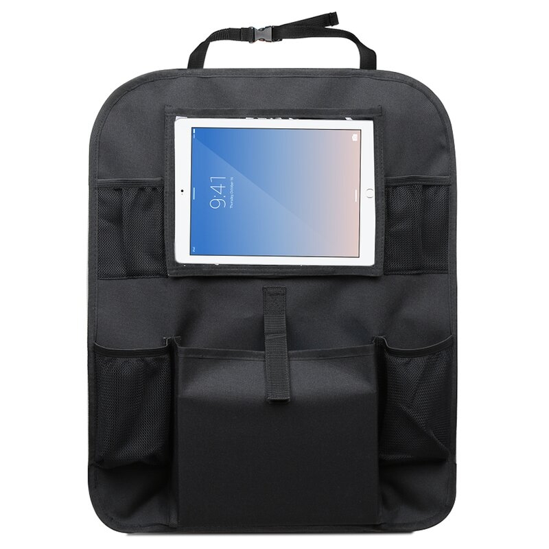 Organizator auto, Petite&Mars, Cu suport pentru tableta, Cu multiple buzunare, Black Organizator auto, Petite&Mars, Cu suport pentru tableta, Cu multiple buzunare, Black