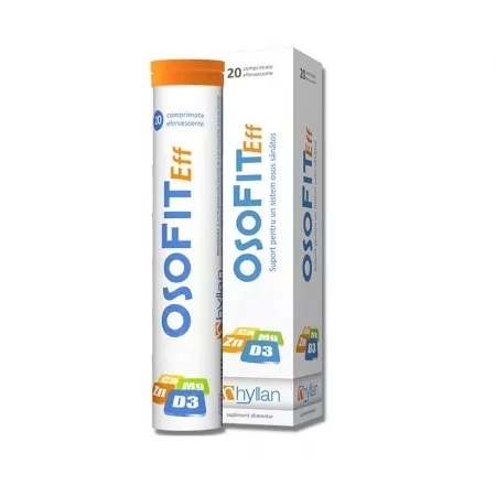 Osofit Eff, 20 comprimate efervescente, Hyllan Osofit Eff, 20 comprimate efervescente, Hyllan