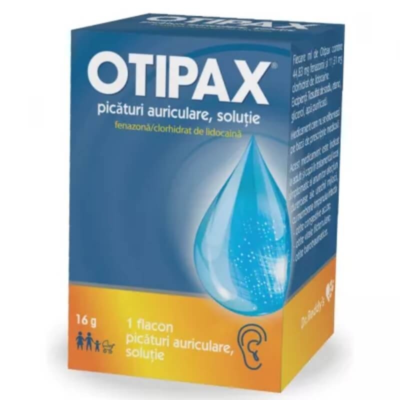 Otipax picături auriculare, soluţie, 16 g, Biocodex Otipax picături auriculare, soluţie, 16 g, Biocodex