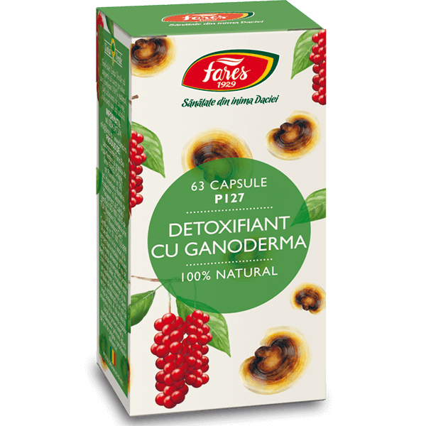 Detoxifiant cu Ganoderma (P127) 60caps., Fares Detoxifiant cu Ganoderma (P127) 60caps., Fares