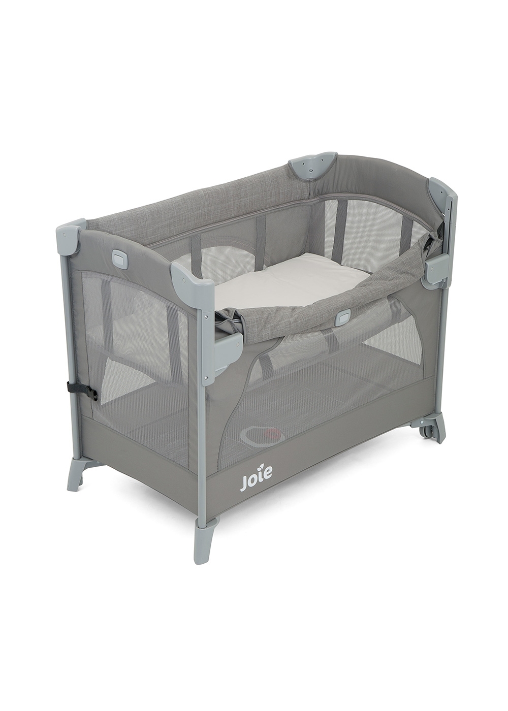 Patut pliant pentru cosleeping Kubbie Foggy Gray, Joie Patut pliant pentru cosleeping Kubbie Foggy Gray, Joie