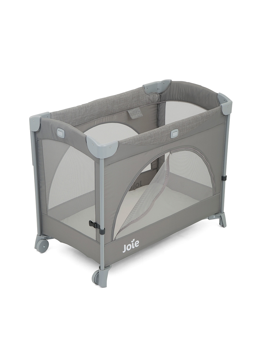 Patut pliant pentru cosleeping Kubbie Foggy Gray, Joie Patut pliant pentru cosleeping Kubbie Foggy Gray, Joie