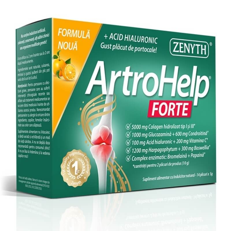 Pachet ArtroHelp Forte, 28+14 plicuri, Zenyth Pachet ArtroHelp Forte, 28+14 plicuri, Zenyth