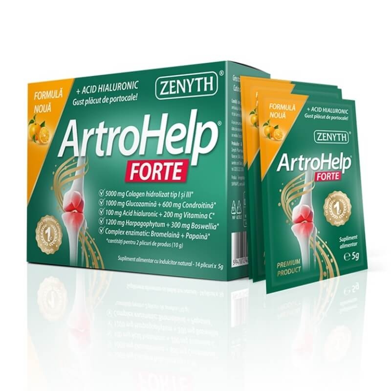 Pachet ArtroHelp Forte, 28+14 plicuri, Zenyth Pachet ArtroHelp Forte, 28+14 plicuri, Zenyth
