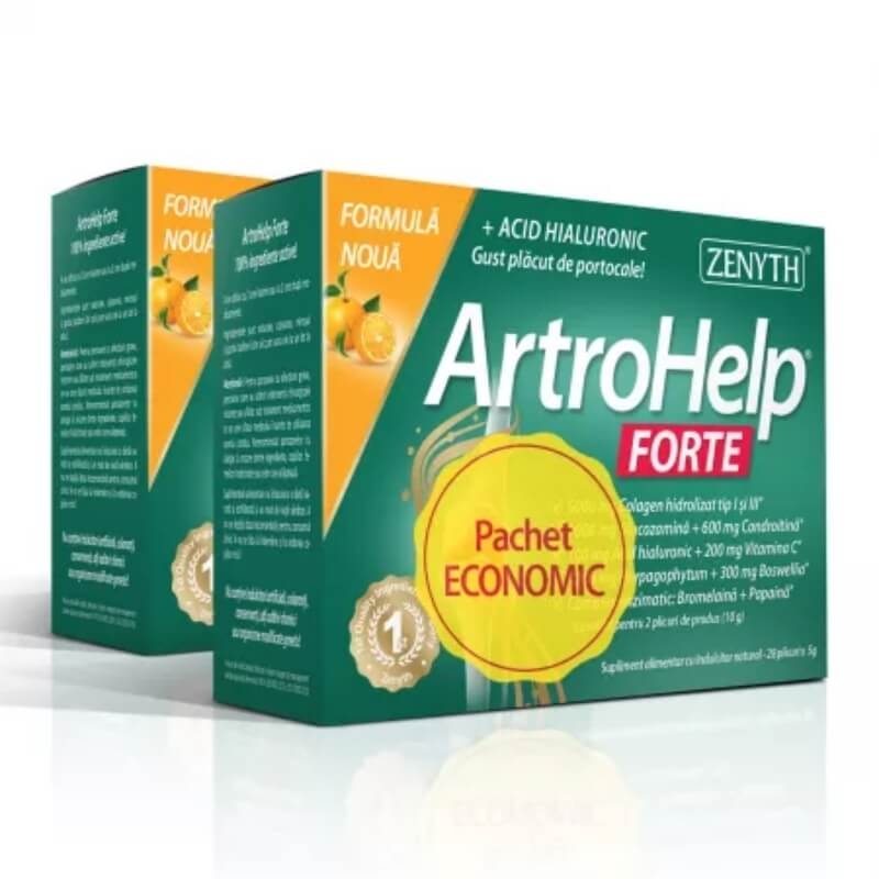 Pachet ArtroHelp Forte, 28+14 plicuri, Zenyth Pachet ArtroHelp Forte, 28+14 plicuri, Zenyth