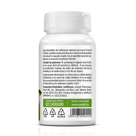 Pachet Berberine 500 mg, 60 capsule + Otet din cidru de mere, 60 capsule, Zenyth Pachet Berberine 500 mg, 60 capsule + Otet din cidru de mere, 60 capsule, Zenyth
