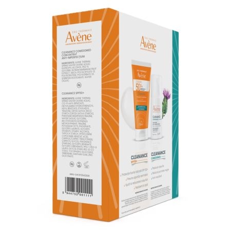 Pachet Cleanance Comedomed 30 ml + Crema cu SPF 50+ Cleanance, 50 ml, Avene