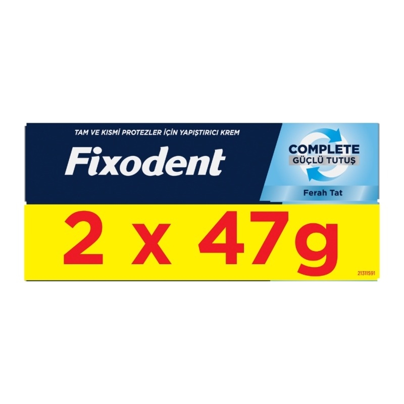 Pachet Crema adeziva pentru proteza dentara Complete Fresh, 2 x 47 g, Fixodent Pachet Crema adeziva pentru proteza dentara Complete Fresh, 2 x 47 g, Fixodent