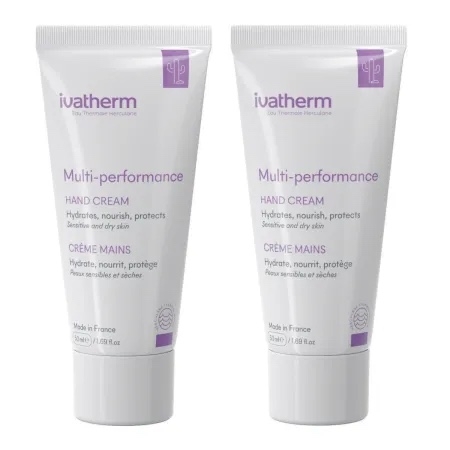 Pachet Crema hidratanta pentru maini Multi-Performance, 50 ml + 50 ml, Ivatherm Pachet Crema hidratanta pentru maini Multi-Performance, 50 ml + 50 ml, Ivatherm