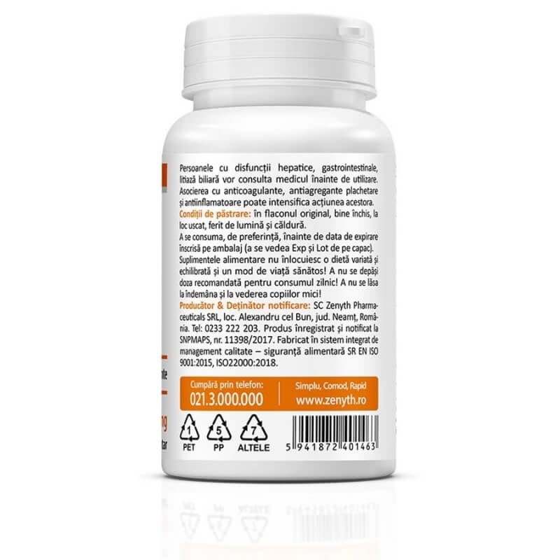 Pachet Curcumin si Piperine, 60 + 30 capsule, Zenyth