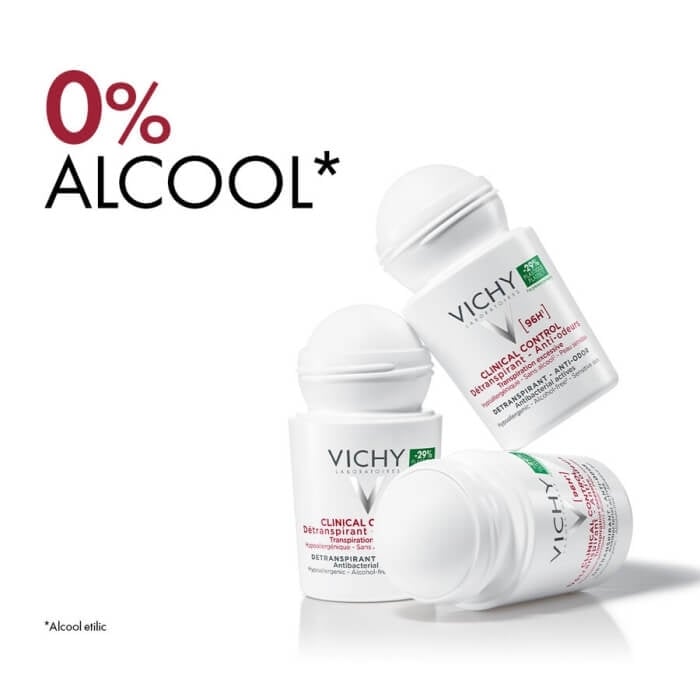 Pachet Deodorant roll-on Clinical Control 96h, 50 ml + 50 ml, Vichy Pachet Deodorant roll-on Clinical Control 96h, 50 ml + 50 ml, Vichy
