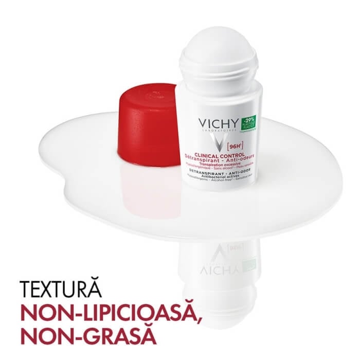 Pachet Deodorant roll-on Clinical Control 96h, 50 ml + 50 ml, Vichy Pachet Deodorant roll-on Clinical Control 96h, 50 ml + 50 ml, Vichy