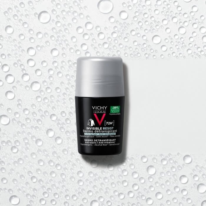 Pachet Deodorant roll-on Homme Invisible Resist 72h, 50 ml + 50 ml, Vichy Pachet Deodorant roll-on Homme Invisible Resist 72h, 50 ml + 50 ml, Vichy