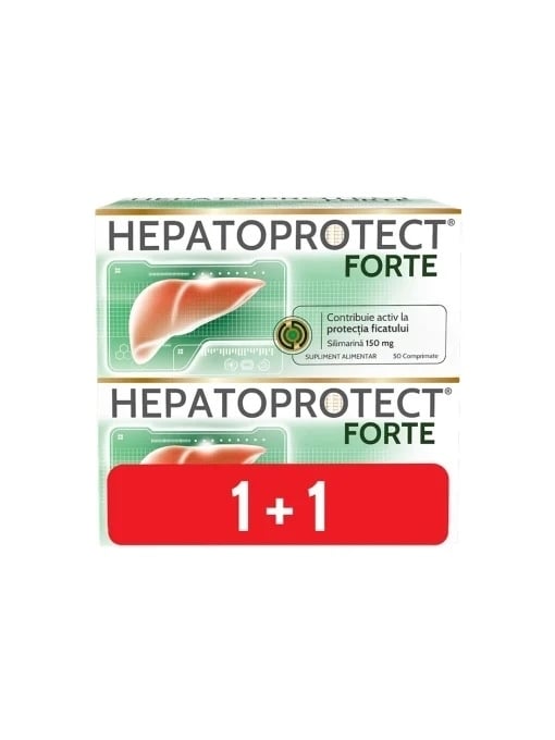 Pachet Hepatoprotect Forte, 50 + 50 comprimate, Biofarm Pachet Hepatoprotect Forte, 50 + 50 comprimate, Biofarm