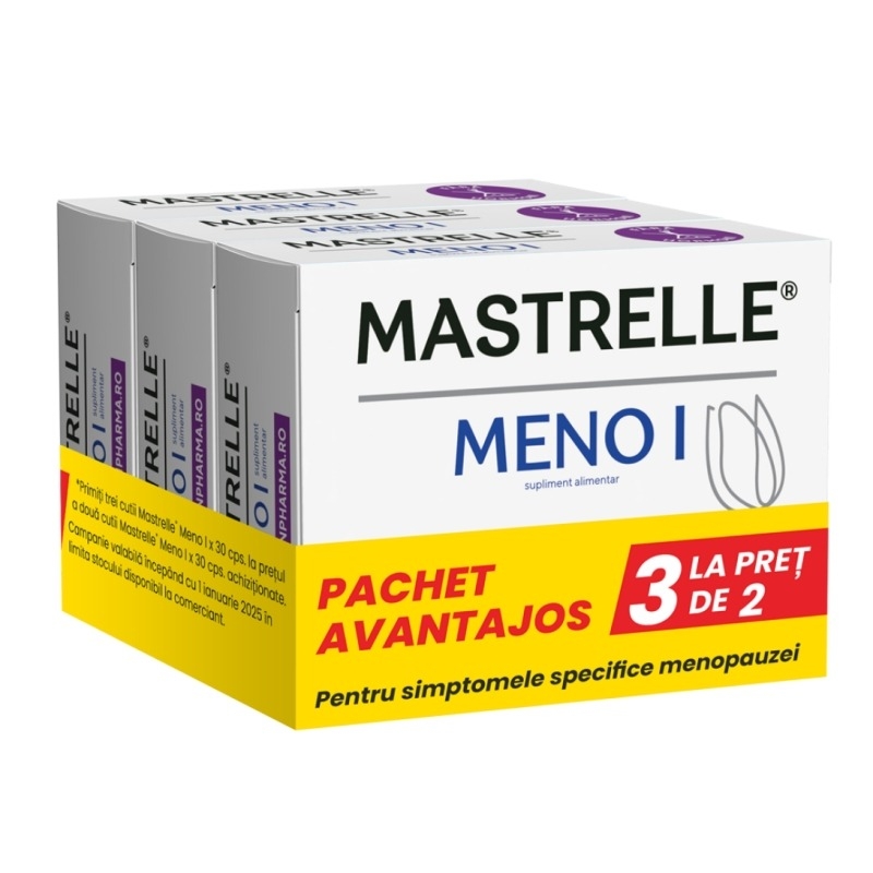 Pachet Mastrelle Meno I, 90 capsule, Fiterman Pharma Pachet Mastrelle Meno I, 90 capsule, Fiterman Pharma