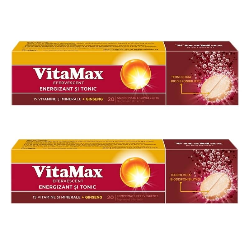 Pachet Vitamax Efervescent, 20 + 20 comprimate, Perrigo