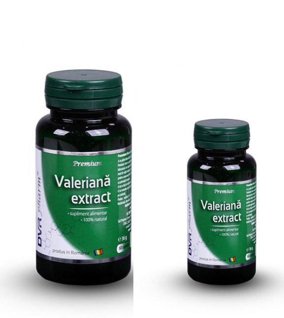 DVR Pharm - Valeriana pachet extract 60caps + 30caps DVR Pharm - Valeriana pachet extract 60caps + 30caps