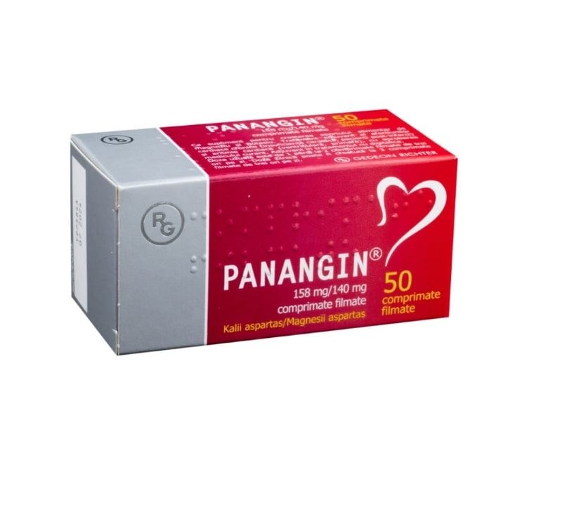 Panangin, 158 mg/140 mg, 50 comprimate filmate, Gedeon Richter Panangin, 158 mg/140 mg, 50 comprimate filmate, Gedeon Richter