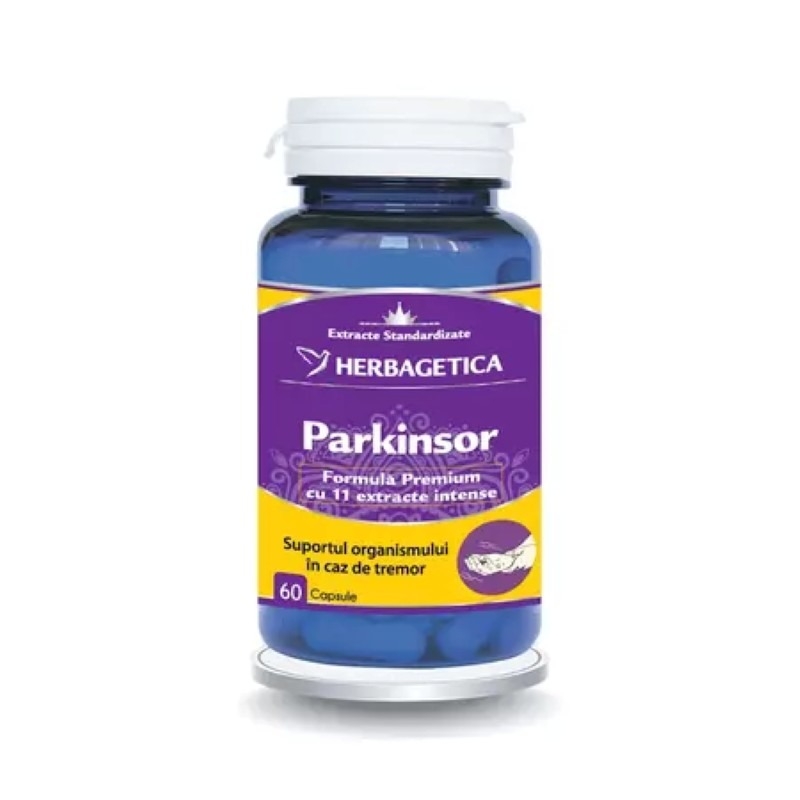 Parkinsor, 60 capsule, Herbagetica Parkinsor, 60 capsule, Herbagetica