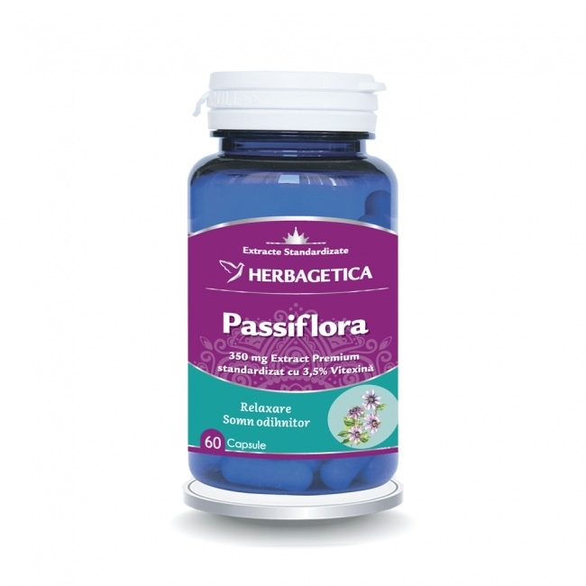 Passiflora, 60 capsule, Herbagetica Passiflora, 60 capsule, Herbagetica