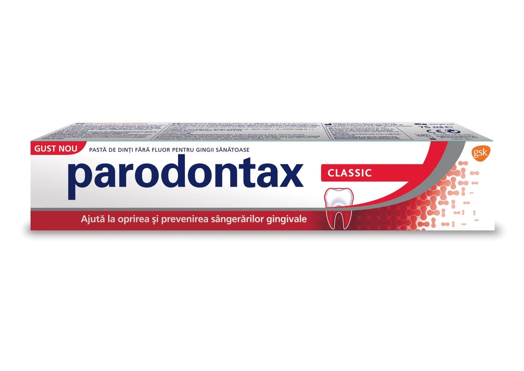 Pasta de dinti Classic Parodontax, 75 ml, Gsk Pasta de dinti Classic Parodontax, 75 ml, Gsk