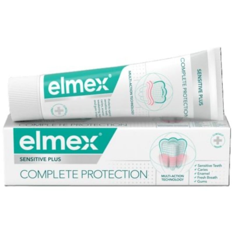 Pasta de dinti Sensitive Plus Complete Protection, 75 ml, Elmex Pasta de dinti Sensitive Plus Complete Protection, 75 ml, Elmex
