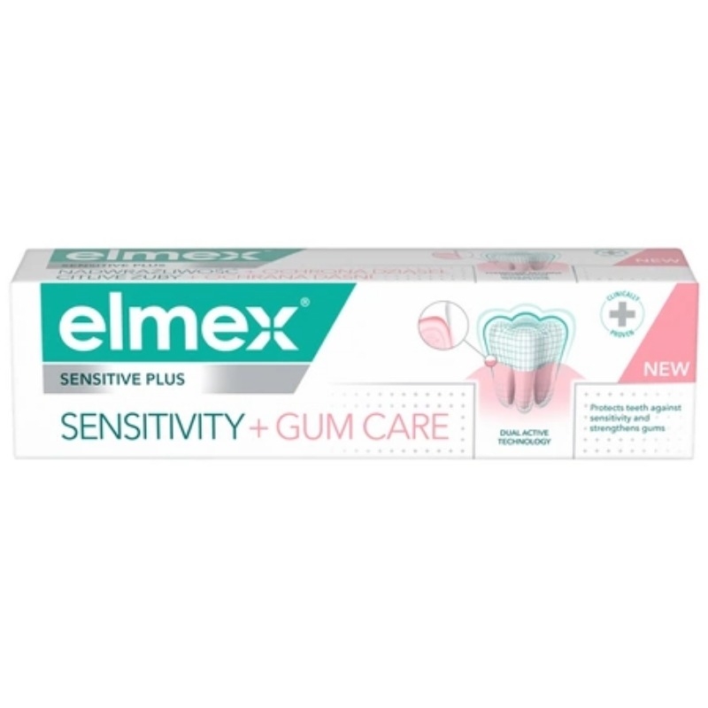 Pasta de dinti Sensitive Plus Sensitivity + Gum Care, 75 ml, Elmex Pasta de dinti Sensitive Plus Sensitivity + Gum Care, 75 ml, Elmex