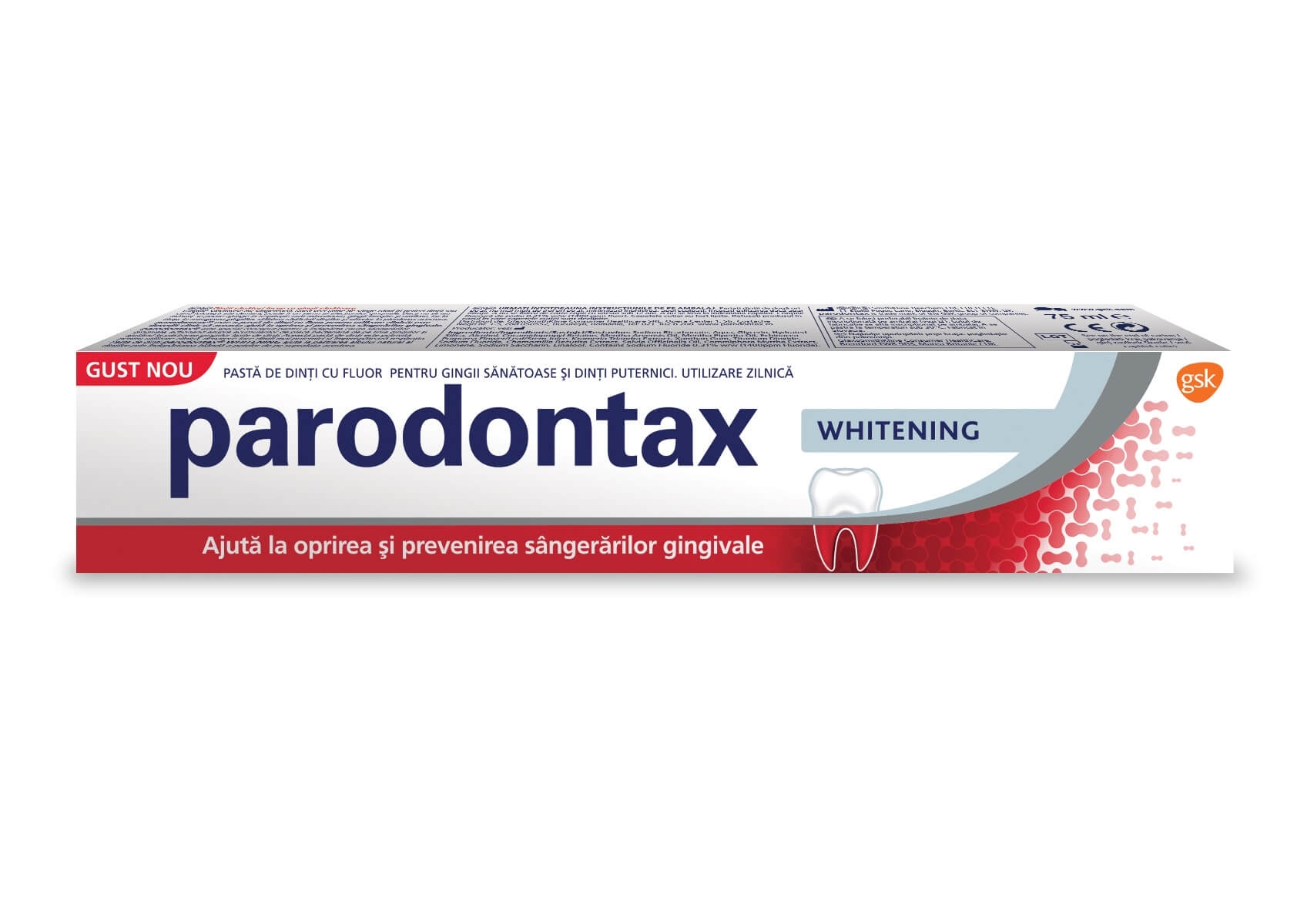 Pasta de dinti Whitening Parodontax, 75 ml, Gsk Pasta de dinti Whitening Parodontax, 75 ml, Gsk