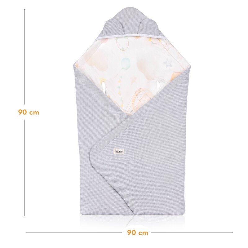 Paturica de infasat, Lionelo, Pentru scoica auto, carucior si landou, Cu multiple utilizari, Cu inchidere arici velcro, Dimensiune 90x90 cm, Din bumbac, TOG 2.5, 12-18 luni, Albastru Paturica de infasat, Lionelo, Pentru scoica auto, carucior si landou, Cu multiple utilizari, Cu inchidere arici velcro, Dimensiune 90x90 cm, Din bumbac, TOG 2.5, 12-18 luni, Albastru