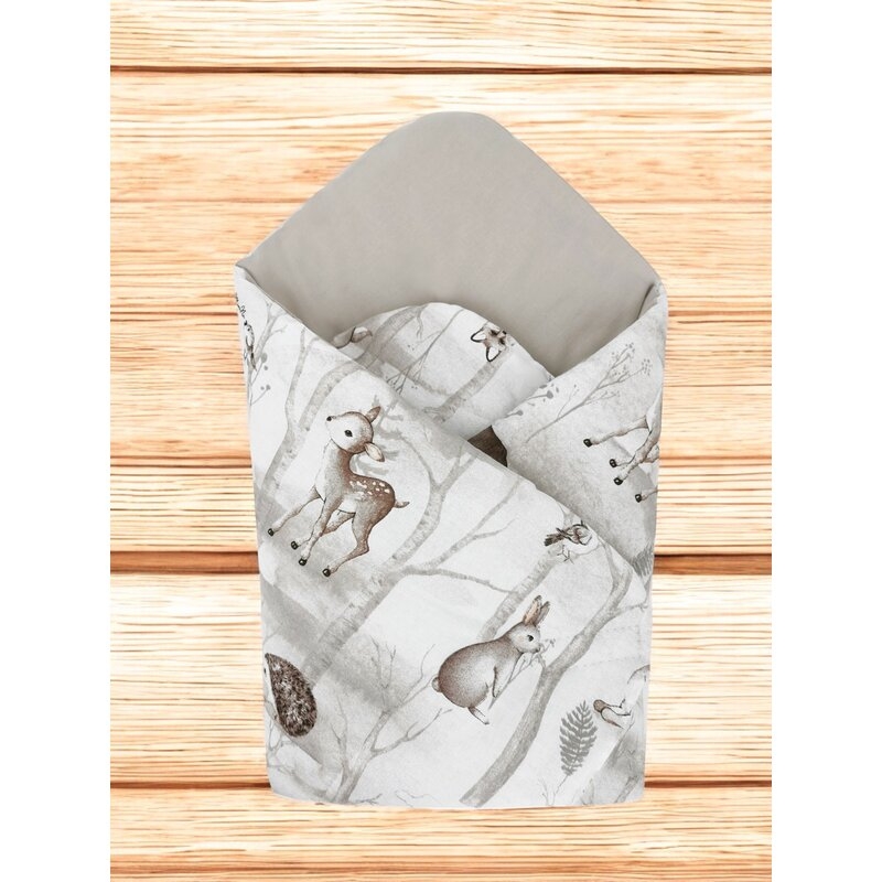 Paturica de infasat, MimiNu, Cu doua fete, Cu multiple utilizari, Cu inchidere arici velcro, Dimensiune 75x75 cm, Din bumbac certificat Oeko Tex Standard 100, Design, Woodland Paturica de infasat, MimiNu, Cu doua fete, Cu multiple utilizari, Cu inchidere arici velcro, Dimensiune 75x75 cm, Din bumbac certificat Oeko Tex Standard 100, Design, Woodland