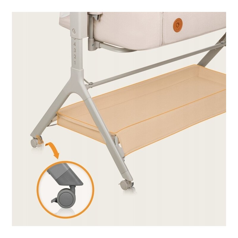 Patut co-sleeper, Lionelo, Leonie Plus, Pliabil, Cu sistem de leganare, Cu setare unghiulara, Reglabil in 6 pozitii pe inaltime, Conform cu standardele europeane de securitate EN1130 si EN16890, Bej Patut co-sleeper, Lionelo, Leonie Plus, Pliabil, Cu sistem de leganare, Cu setare unghiulara, Reglabil in 6 pozitii pe inaltime, Conform cu standardele europeane de securitate EN1130 si EN16890, Bej