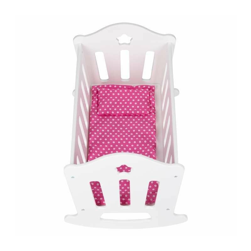 Patut pentru papusi, Free2Play, Cu pernuta confortabila, 46x33x33 cm, 36 luni+, White Patut pentru papusi, Free2Play, Cu pernuta confortabila, 46x33x33 cm, 36 luni+, White