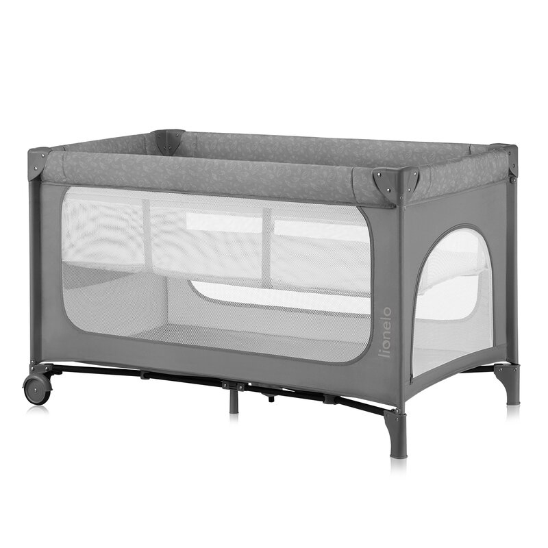 Patut pliant, Lionelo, Jasmin Easy Fold, Pana la 15 kg, Usor de pliat, Cu doua nivele, Cu saltea ergonomica T25, Cu intrare laterala cu fermoar, 2 roti cu frana, 120 x 60 cm, Conform cu EN 716, 0-36 luni, Gri Patut pliant, Lionelo, Jasmin Easy Fold, Pana la 15 kg, Usor de pliat, Cu doua nivele, Cu saltea ergonomica T25, Cu intrare laterala cu fermoar, 2 roti cu frana, 120 x 60 cm, Conform cu EN 716, 0-36 luni, Gri